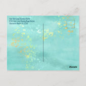 モダンフローラの夏時間の通知 ポストカード (裏面)