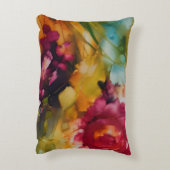 モダンフローラの宝石トーン アクセントクッション (裏面(縦))