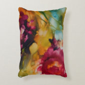 モダンフローラの宝石トーン アクセントクッション (正面(垂直))