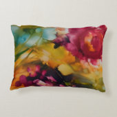 モダンフローラの宝石トーン アクセントクッション (裏面)