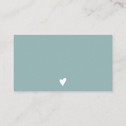 モダンフローラの水の色の順感謝していに 名刺 (裏面)