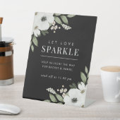 モダンフローラの結婚スパーカーが発射 台座サイン (インサイチュ)