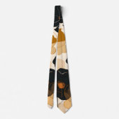 モダンフローラアートプリント ネクタイ (裏面)