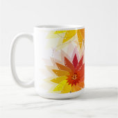 モダンフローライラストレーション コーヒーマグカップ (左)