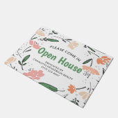 モダンフローラウォーター実在エテートオープンハウス ドアマット (アングル)