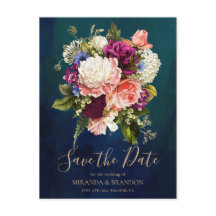 モダンフローラエレガントエメラルドグリーン金ゴールド結婚ズ