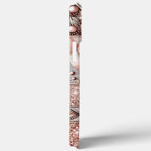 モダンフローラエレガント曲線13のバラ金ゴールド Case-Mate iPhoneケース (裏面 / 右)