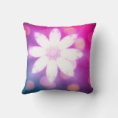 モダンフローラカラフルピンクブルーグラデーション クッション (裏面)