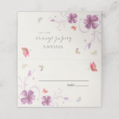 モダンフローラカラフル蝶ブライダルシャワー プレイスカード (外部開封)