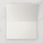 モダンフローラカラフル蝶ブライダルシャワー プレイスカード (内部開封)