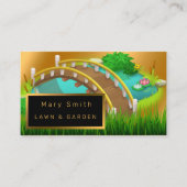 モダンフローラガーデンのテキストの追加 名刺 (正面)