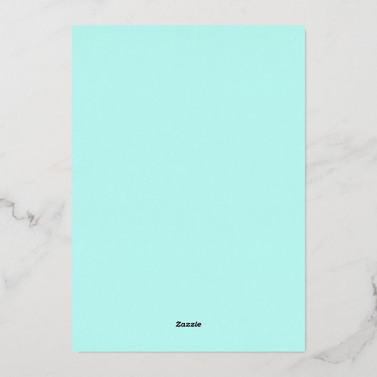 モダンフローラガーデン引っ越し祝いパーティーパーティー 箔招待状 (裏面)