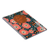 モダンフローラガーリー感謝帳 ノートブック (右側)