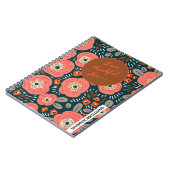 モダンフローラガーリー感謝帳 ノートブック (左側)