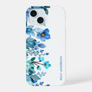 モダンフローラガーリー熱帯水彩 iPhone 15ケース