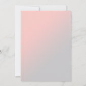 モダンフローラグラデーションsweet sixteen誕生会 招待状 (裏面)