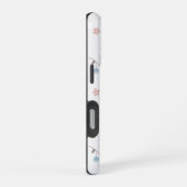 モダンフローラシームレスパターン iPhoneケース (右側面)