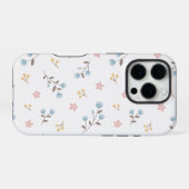 モダンフローラシームレスパターン iPhoneケース (裏面横)