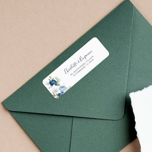 モダンフローラスエレガントクリプトがアドレスを返す ラベル