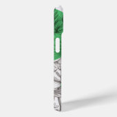 モダンフローラスケッチケリーグリーンレトロサークル Case-Mate iPhoneケース (裏面 / 右)