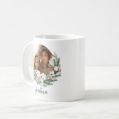 モダンフローラスタイリッシュ水彩写真 コーヒーマグカップ (正面左)