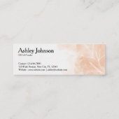 モダンフローラスタイル設計者 スキニー名刺 (裏面)