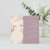 モダンフローラス結婚ア 招待状 (スタンド正面)