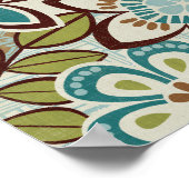 モダンフローラデザイン ポスター (角)