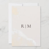 モダンフローラネイビ伝統的ーのフレ結婚ーム 招待状 (裏面)