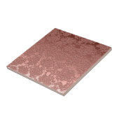 モダンフローラバラ金ゴールドピンク タイル (側面)