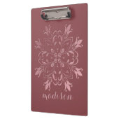 モダンフローラバラ金ゴールドフローリッシュ クリップボード (左)