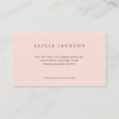 モダンフローラパステル水彩ウェディングプランナー 名刺 (裏面)