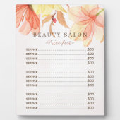 モダンフローラパステル水彩サロン価格表 フォトプラーク (正面)