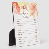 モダンフローラパステル水彩サロン価格表 フォトプラーク (側面)