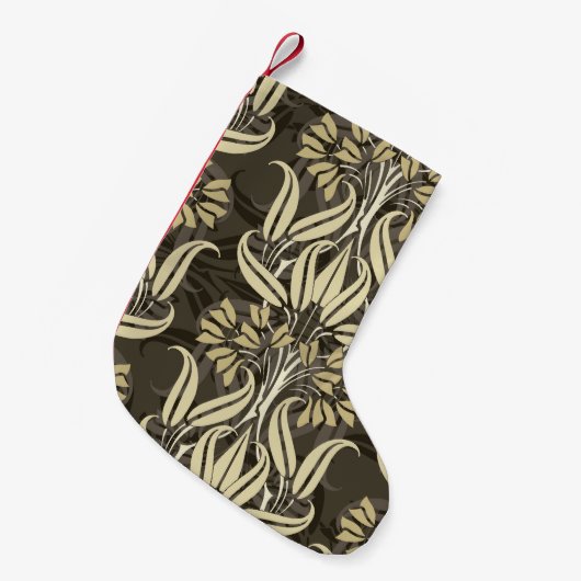 モダンフローラパタスタイリッシューン スモールクリスマスストッキング (正面 (吊り時))