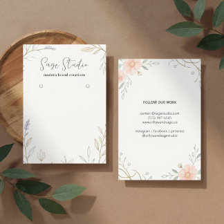 モダンフローラパーソナライズされたイヤリング表示ジュエリー