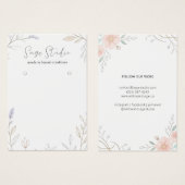 モダンフローラパーソナライズされたイヤリング表示ジュエリー (正面&裏面)