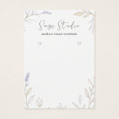 モダンフローラパーソナライズされたイヤリング表示ジュエリー (正面)