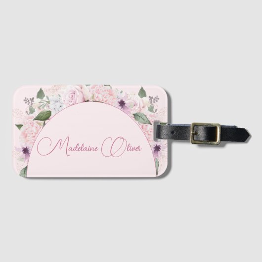 モダンフローラピエレガントンク ラゲッジタグ (正面横)