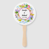 モダンフローラピ結婚ンクのゲストファン ハンドファン (正面)