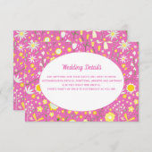 モダンフローラピ結婚ンク詳細 エンクロージャーカード (正面/裏面)