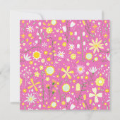 モダンフローラピ結婚ンク 招待状 (裏面)