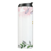 モダンフローラフェイク金ゴールドメイド・オブ・オーナー（花嫁付き添い人）スクリプト名 タンブラー (回転左)