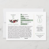 モダンフローラフォトニュースレターChristmas Cards シーズンカード (裏面)