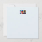 モダンフローラフラットグリーティングカード (裏面)