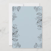 モダンフローラフレーム写真ホリデーズカード サンキューカード (裏面)