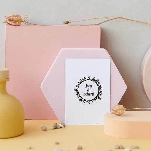 モダンフローラフレ結婚ーム ラバースタンプ