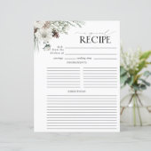 モダンフローラブライダルシャワーレシピバインダーページ (スタンド正面)