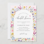 モダンフローラブライダルシャワー 招待状 (正面)