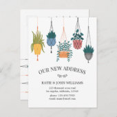 モダンフローラプラント新しい住宅引越の発表 案内ポストカード (正面/裏面)